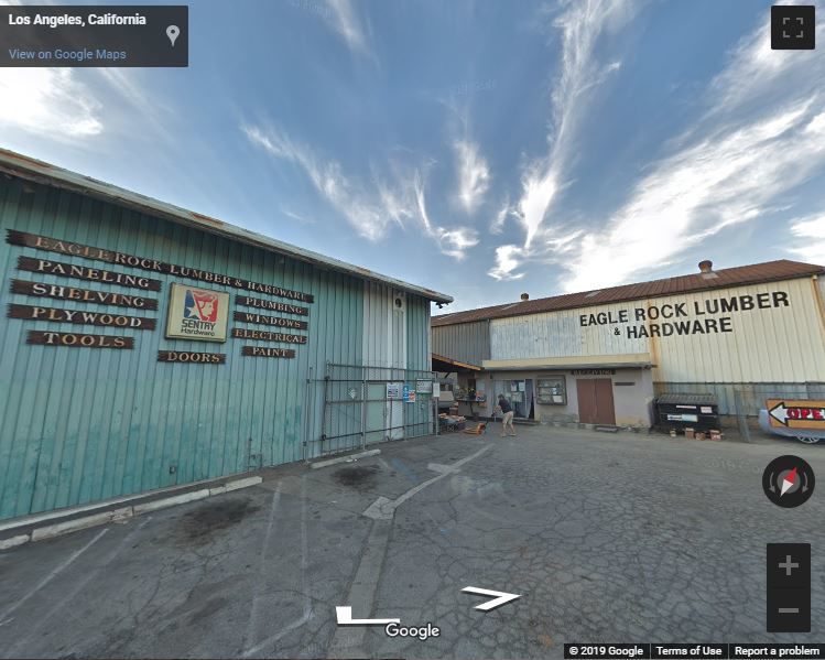 Google street view of Eagle Rock Lumber